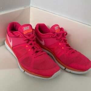 Nike Women's Hot Pink and Orange Sneakers